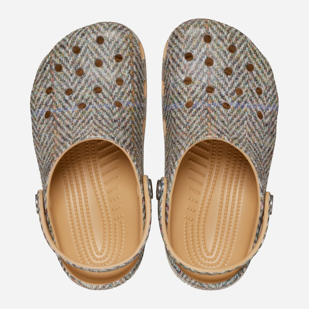 Дитячі крокси-сабо для хлопчика Crocs Classic Tweed Clog K 210799-209 29-30 Світло-коричневі (196265856701) - зображення 4
