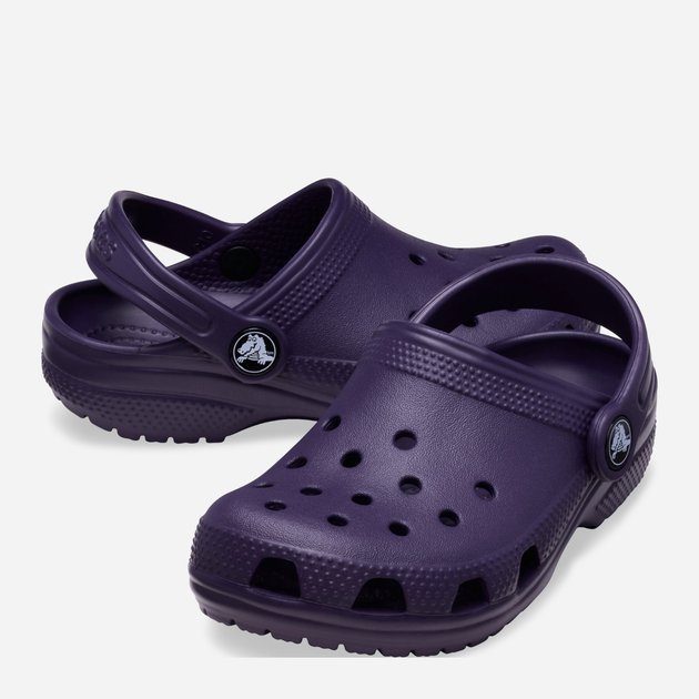 Дитячі крокси-сабо для хлопчика Crocs Classic Kids Clog T 206990-5AS 23-24 Темно-фіолетові (196265875702) - зображення 3