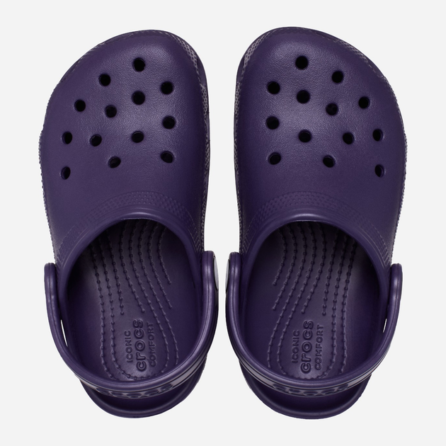 Дитячі крокси-сабо для хлопчика Crocs Classic Kids Clog T 206990-5AS 24-25 Темно-фіолетові (196265875719) - зображення 4
