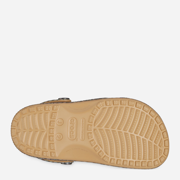 Дитячі крокси-сабо для хлопчика Crocs Classic Tweed Clog K 210799-209 33-34 Світло-коричневі (196265856732) - зображення 6