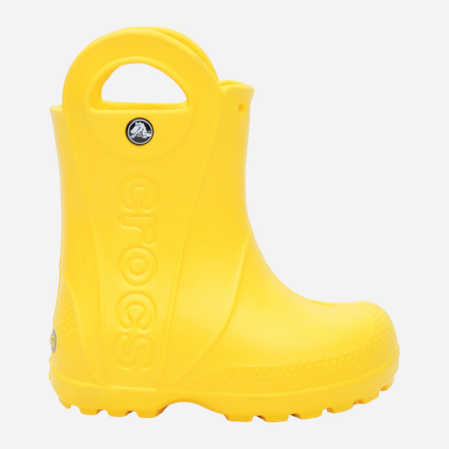 Kalosze dziecięce dla dziewczynki Crocs Handle Rain Boot Kids 12803-730 30-31 Żółte (883503861282) - obraz 1