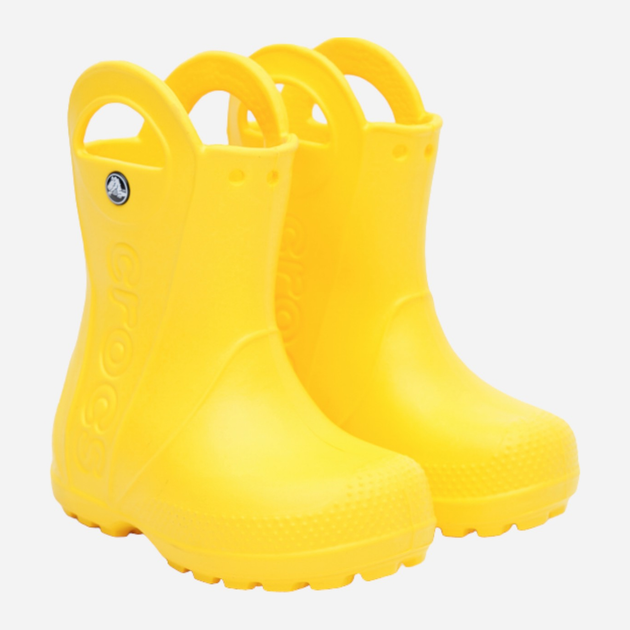 Дитячі гумові чоботи для дівчинки Crocs Handle Rain Boot Kids 12803-730 29-30 Жовті (883503861275) - зображення 2