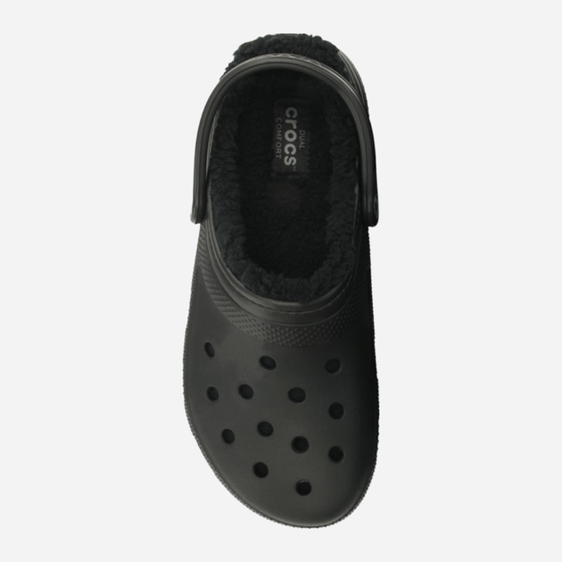 Чоловічі крокси утеплені Crocs Classic Lined Clog 203591-060 43-44 Чорні (887350811148) - зображення 4