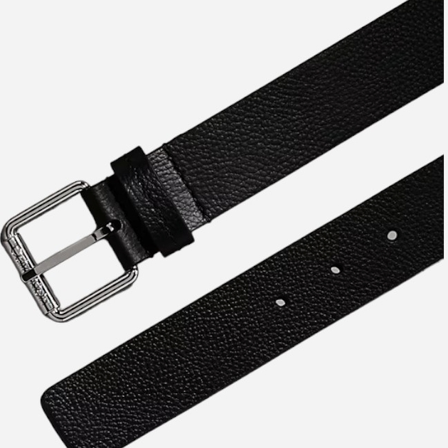 Ремінь чоловічий з натуральної шкіри Calvin Klein K50K511980-BEH 90 см Чорний (8720639025404) - зображення 3