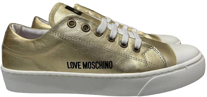 Жіночі кеди низькі Love Moschino JA15473G0EIF-0900 38 Золотисті (8054400664067) (955555901050821) - Уцінка - зображення 7
