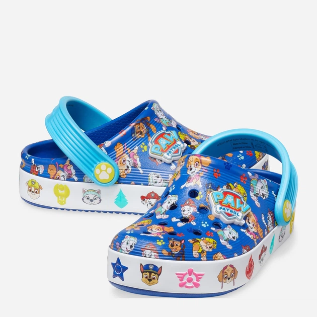Дитячі крокси-сабо для хлопчика Crocs Paw Patrol Crocband Iv Clog T 208853-425 22-23 (C6) Сині (196265460175) - зображення 3