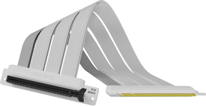 Райзер Cooler Master PCI-E 4.0 x16 300 мм White/Grey (4719512132005) - зображення 2