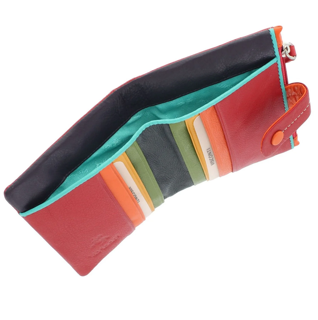 Жіночий шкіряний гаманець Visconti M77 Mojito (Red Multi) - зображення 6