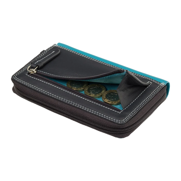 Женский кожаный кошелек Visconti RB98 Aruba (Blue Multi) - изображение 6