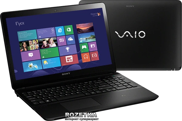 Ноутбук Sony VAIO Fit 15 SVF1521D1R (SVF1521D1RB.RU3) Black – фото