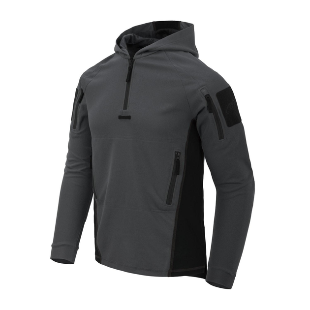 Кофта тактична Helikon-Tex Range Hoodie Topcool Сірий/Чорний M - зображення 1