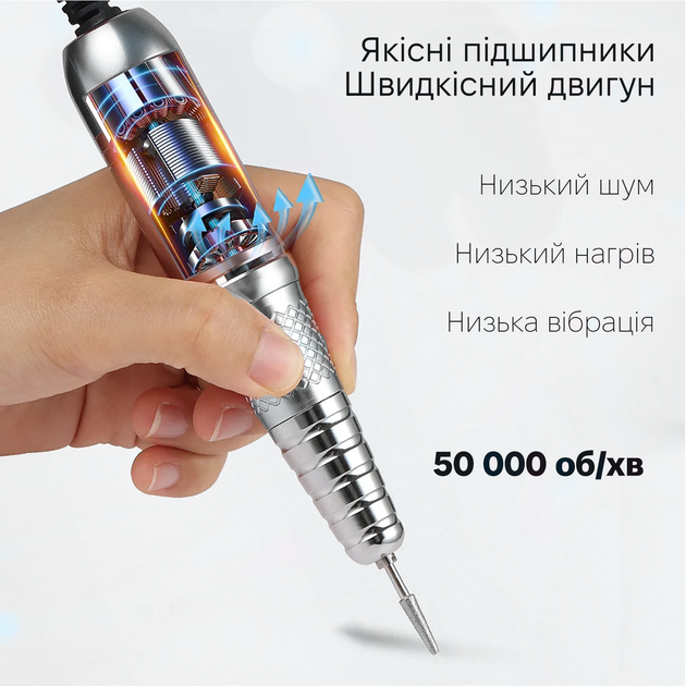 Фрезер для манікюру та педикюру SML Nail Sander M21 White - зображення 5