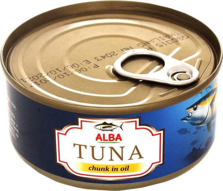 Тунець в олії Alba Food Цілий 150 гр - Фото 1 Тунець в олії Alba Food Цілий 150 гр - зображення 1