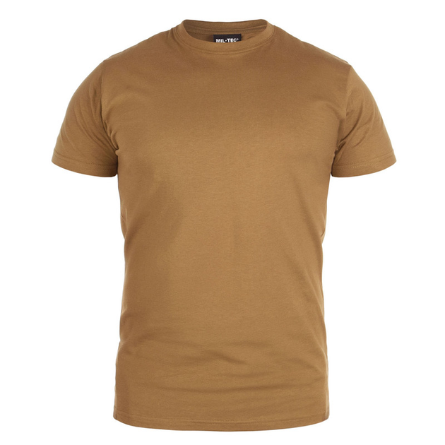 Футболка Mil-Tec армійська S T-shirt US Style Coyote (11011005-902-S) - зображення 1