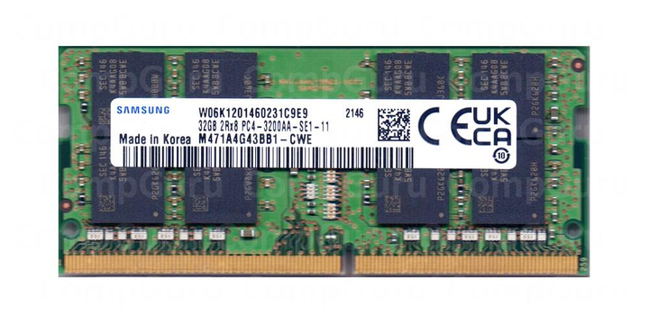 Оперативная память для ноутбука Samsung DDR4 32GB 3200MHz SO-DIMM 2Rx8 ...