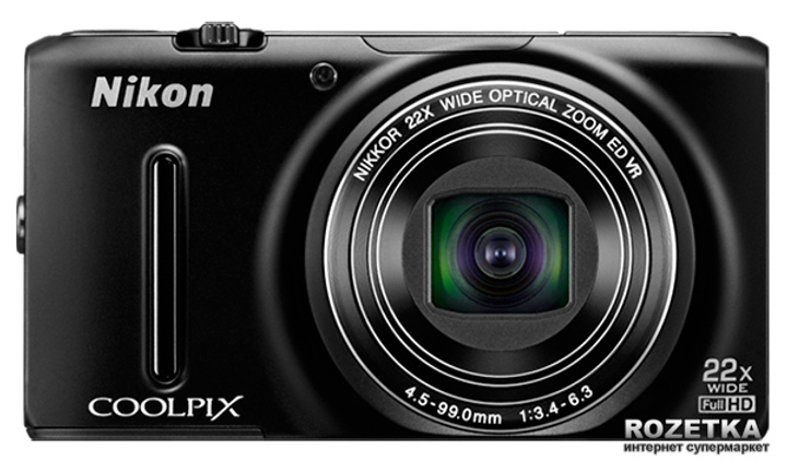 Фотоаппарат Nikon Coolpix S9500 Black (VNA261E1) купить на ROZETKA ...