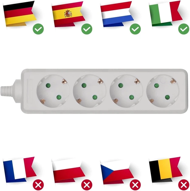 Колодка EMOS P0420 4 розетки 16 A - зображення 3