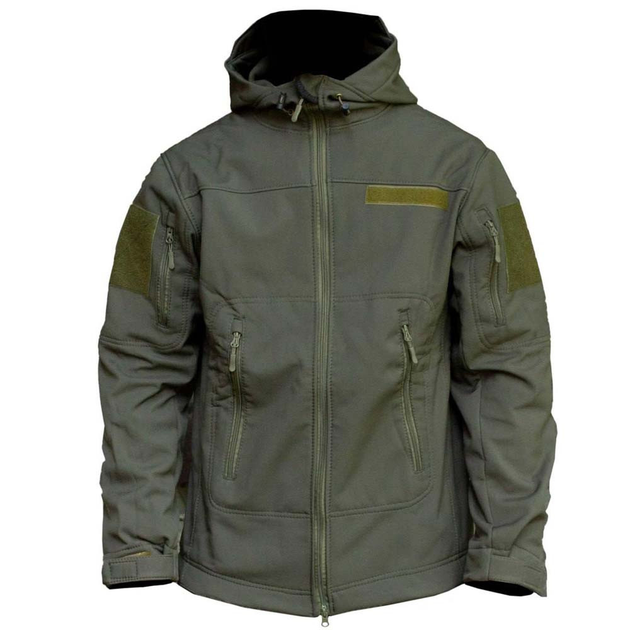 Демисезонная куртка Softshell олива размер 2XL - изображение 1