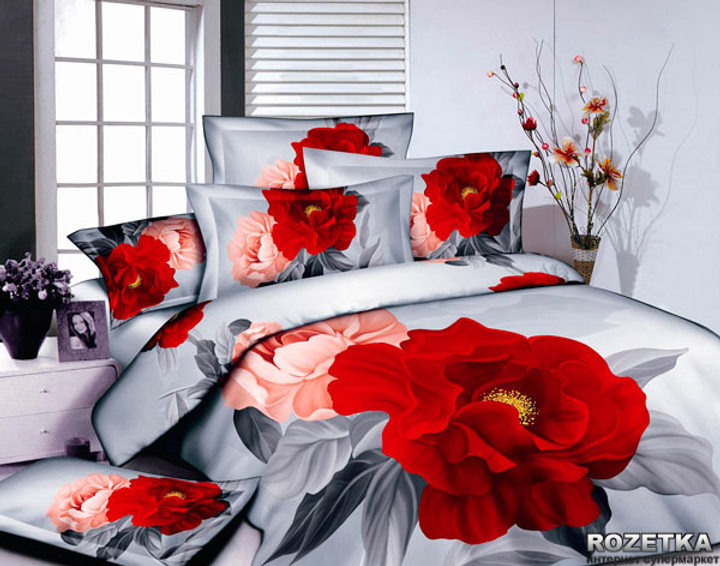 Комплект постельного белья Bella Donna Сатин 3D 200 x 220 Я и ты (BV-B ...