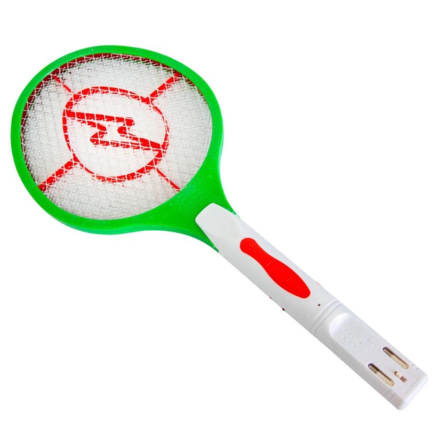 Мухобойка электрическая Rechargeable Mosquito Hitting Swatter Зеленая с белой ручкой (1010633-Green) - изображение 2
