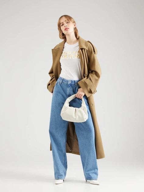 Koszulka damska bawełniana Versace Jeans Couture vjc76haht04cj00tg03 XS Biała (8052019581294) - obraz 3