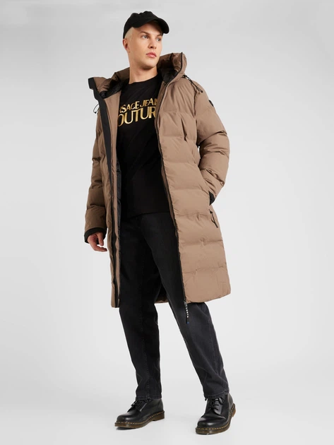 Koszulka męska bawełniana długa Versace Jeans Couture vjc76gaht00cj00tg89 L Czarna (8052019580167) - obraz 3