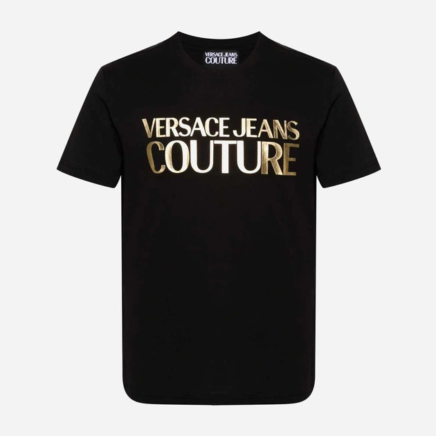 Koszulka męska bawełniana długa Versace Jeans Couture vjc76gaht00cj00tg89 M Czarna (8052019580174) - obraz 5