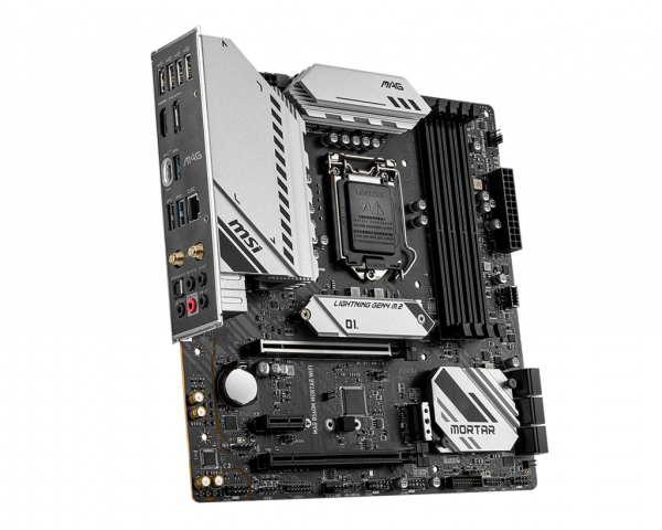 Мат.плата 1200 msi mag b560m mortar wifi, b560, 4ddr4, hdmi/dp, 6xSATA3, 2xM.2, 2xPCI-E 16x, 1xPCI-E 1x, alc897, rtl8125b, 7xUSB - Фото 4 Мат.плата 1200 msi mag b560m mortar wifi, b560, 4ddr4, hdmi/dp, 6xSATA3, 2xM.2, 2xPCI-E 16x, 1xPCI-E 1x, alc897, rtl8125b, 7xUSB - зображення 4