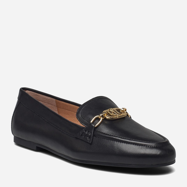 Loafersy damskie skórzane Lauren Ralph Lauren lrl802834983001 38.5 (8.5US) Czarne (3616419723057) - obraz 2