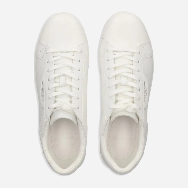 Sneakersy męskie do kostki skórzane Michael Kors mko42s4kefs1l-085 42.5 (9.5US) Białe (197677293665) - obraz 4