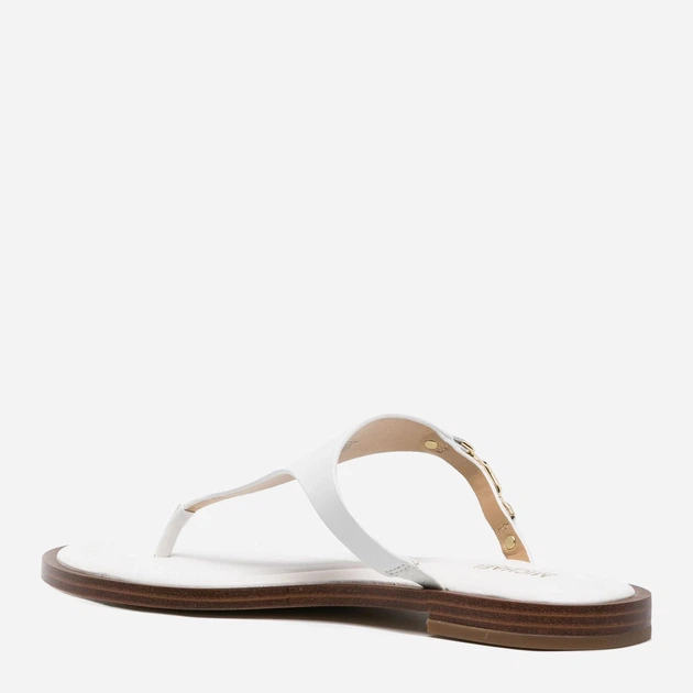 Klapki japonki damskie skórzane Michael Kors mko40s4dnfs1l-085 41 (10US) Białe (197677378416) - obraz 3