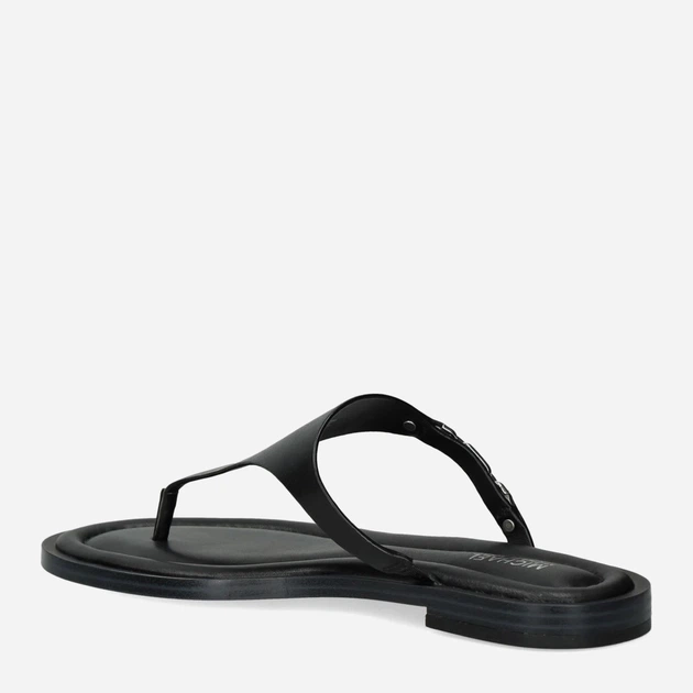 Klapki japonki damskie skórzane Michael Kors mko40s4dnfs1l-001 41 (10US) Czarne (197677378003) - obraz 3