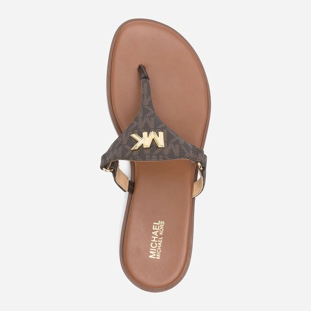 Klapki japonki damskie Michael Kors mko40r4jifaab-200 38 (8US) Brązowe (197677029523) - obraz 4