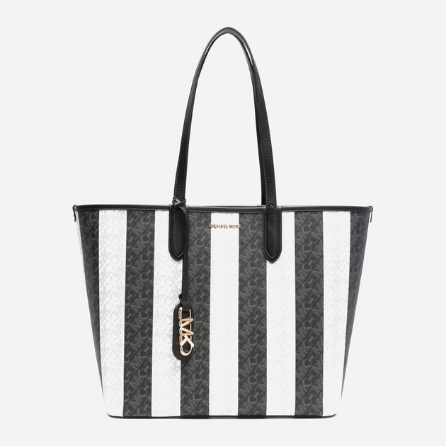 Torba shopper damska Michael Kors mko30s4gzat4b-012 Czarny/Biały (196237765932) - obraz 1