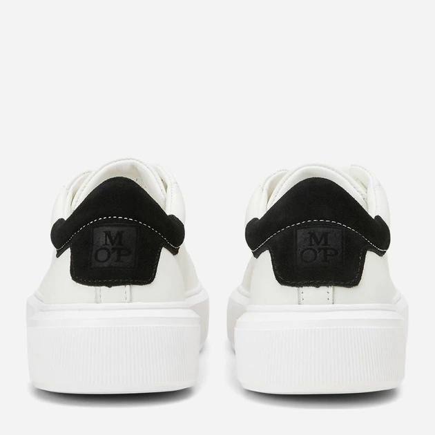 Sneakersy damskie do kostki skórzane Marc O'Polo mpo40118103501144127 39 Białe (4068066090737) - obraz 3