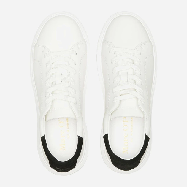 Sneakersy damskie do kostki skórzane Marc O'Polo mpo40118103501144127 39 Białe (4068066090737) - obraz 4