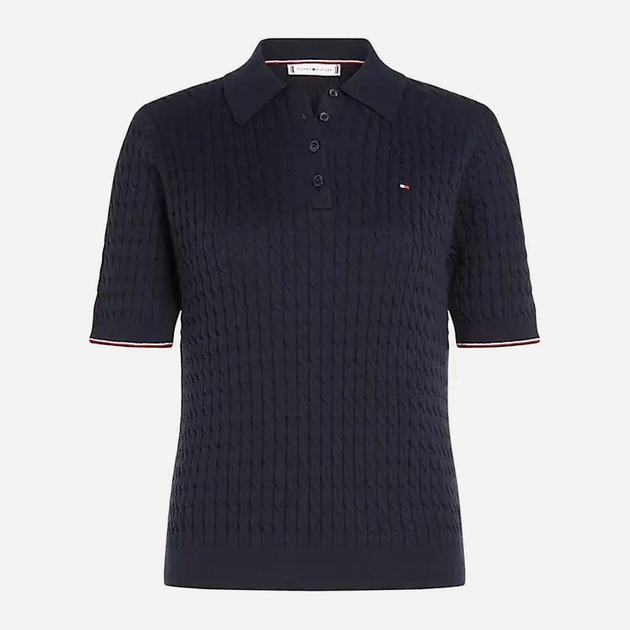 Polo damskie Tommy Hilfiger thww0ww41878dw5 M Granatowe (8720646847006) - obraz 1