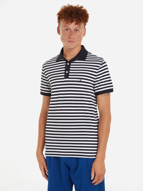 Polo męskie długie Tommy Hilfiger thmw0mw177710a4 L Granatowe (8720646284641) - obraz 1