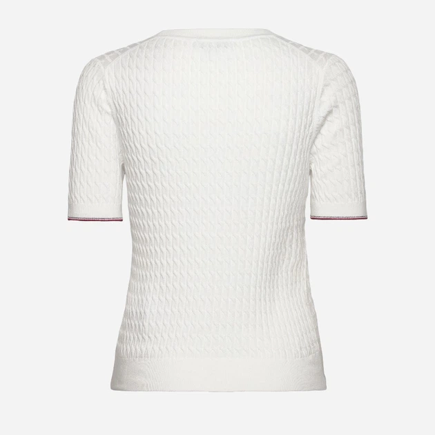 Koszulka damska bawełniana Tommy Hilfiger thww0ww41787ybl XS Biała (8720646834082) - obraz 4