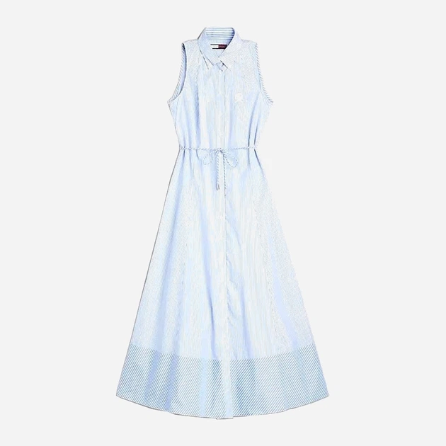 Sukienka koszulowa damska midi letnia Tommy Hilfiger thww0ww41528ybl 36 Niebieska (8720646833788) - obraz 5