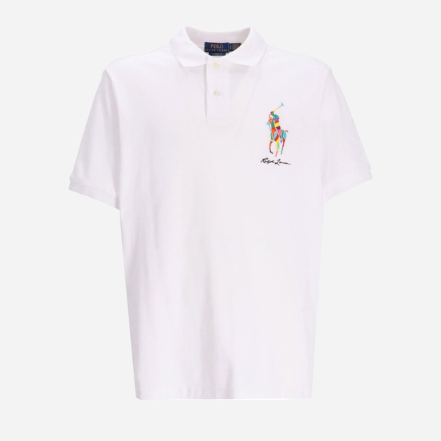 Поло довге чоловіче Polo Ralph Lauren prl710926413002 2XL Біле (3616535091238) - зображення 1