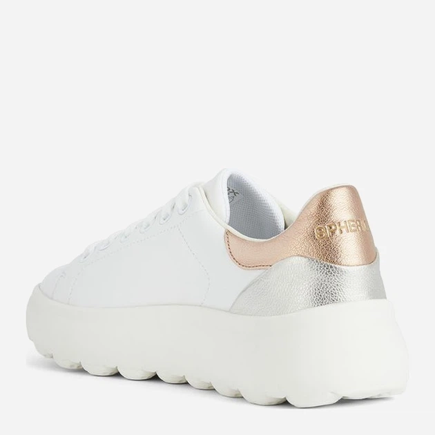 Sneakersy damskie Geox geod45tcc085bvc1zh8 36 Białe (8056206621442) - obraz 3