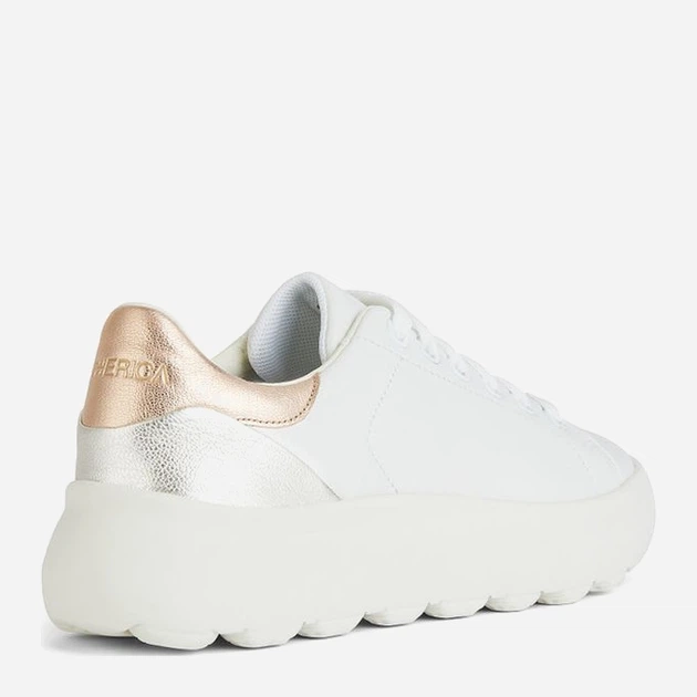 Sneakersy damskie Geox geod45tcc085bvc1zh8 37 Białe (8056206621459) - obraz 4