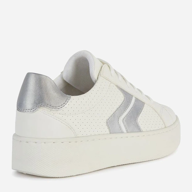 Sneakersy damskie do kostki Geox geod45qxa054ajc1151 38 Białe (8056206542853) - obraz 4