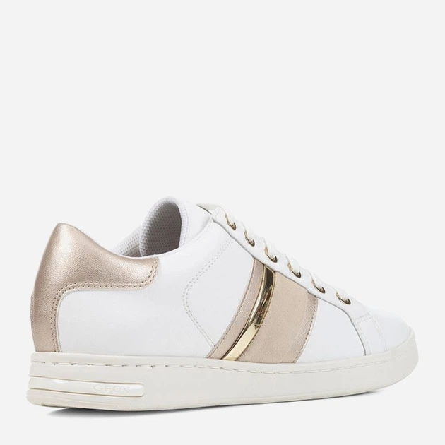 Sneakersy damskie do kostki skórzane Geox geod361be085nfc1327 36 Białe (8056206497153) - obraz 4