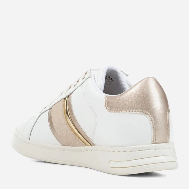 Sneakersy damskie do kostki skórzane Geox geod361be085nfc1327 40 Białe (8056206497191) - obraz 3