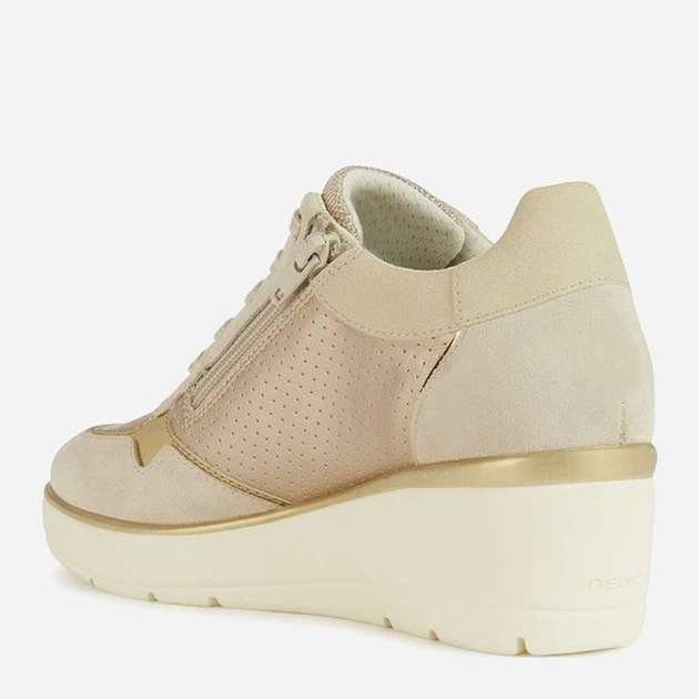 Жіночі снікери Geox geod25raa0aj22cb55v 41 Бежеві (8056206495869) - зображення 3