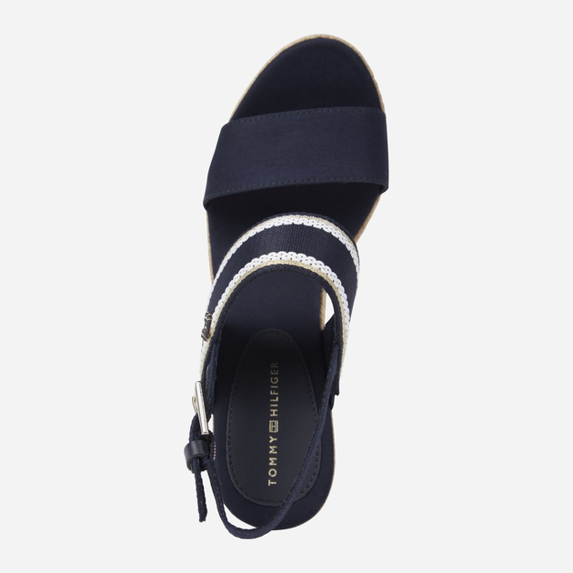 Sandały damskie na koturnie Tommy Hilfiger thifw0fw08045dw6 40 Niebieskie (8720646940226) - obraz 3