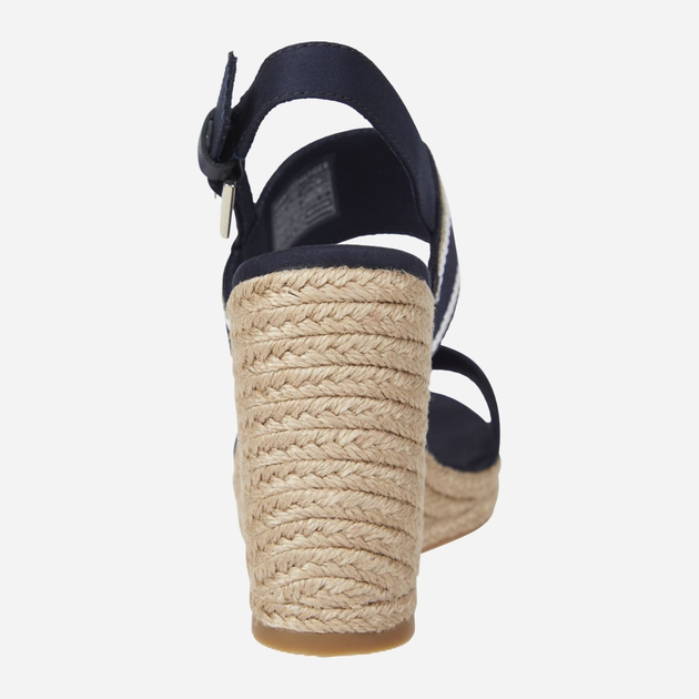 Sandały damskie na koturnie Tommy Hilfiger thifw0fw08045dw6 40 Niebieskie (8720646940226) - obraz 4