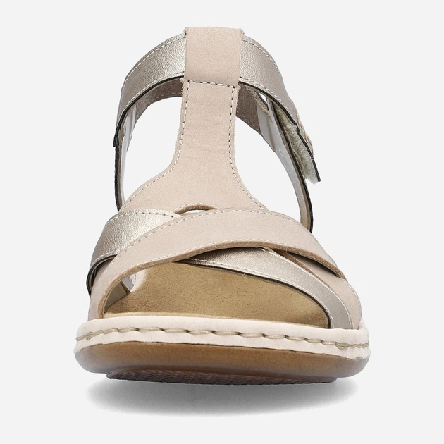 Жіночі сандалі Rieker rie65919-61 37 Нюдові (4061811347704) - зображення 6